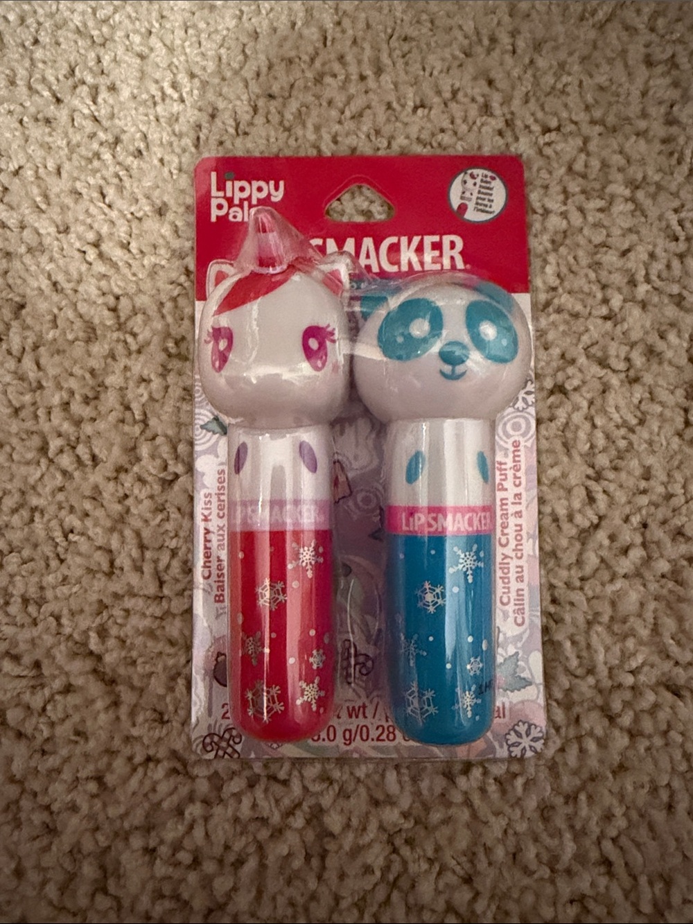 Kids Lip Balm Duo - Pink Unicorn & Blue Panda